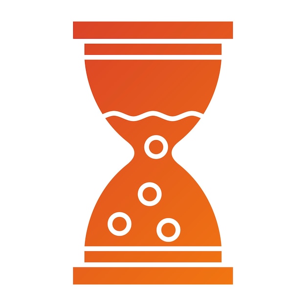 Diseño vectorial Estilo del icono del reloj de arena