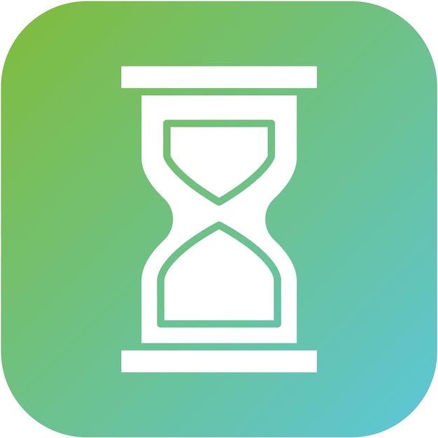 Diseño vectorial Estilo del icono del reloj de arena
