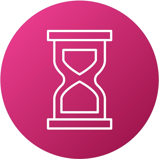 Vector diseño vectorial estilo del icono del reloj de arena