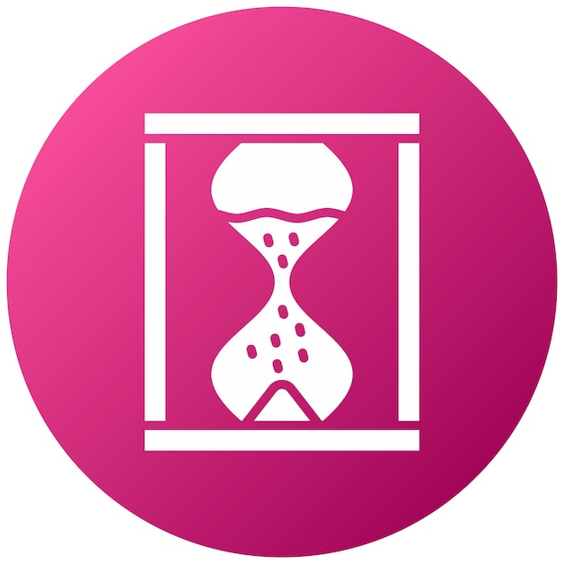Diseño vectorial Estilo del icono del reloj de arena