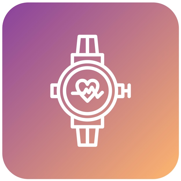 Diseño vectorial Estilo de icono de reloj deportivo