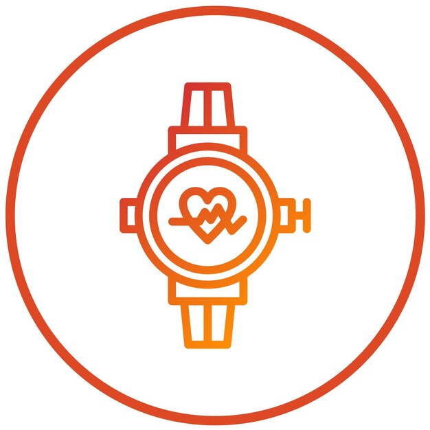 Diseño vectorial Estilo de icono de reloj deportivo