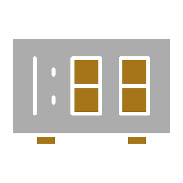 Diseño vectorial Estilo del icono del reloj digital