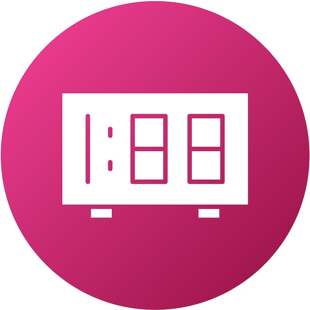 Diseño vectorial Estilo del icono del reloj digital