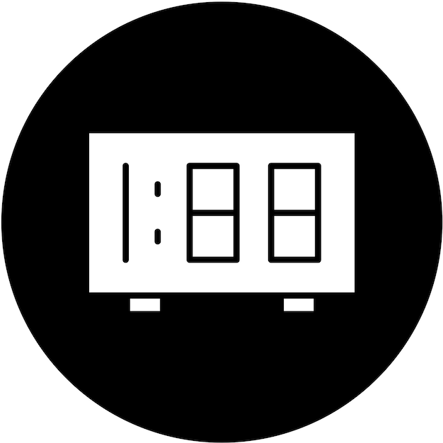Diseño vectorial Estilo del icono del reloj digital