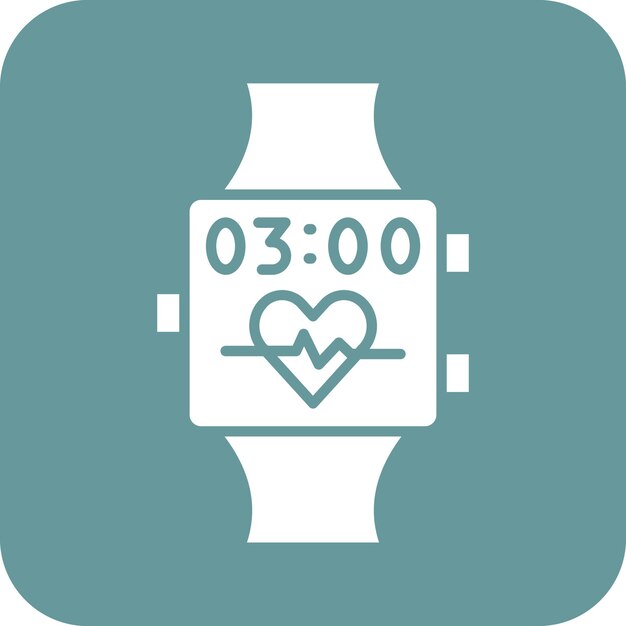 Vector diseño vectorial del estilo del icono del reloj inteligente