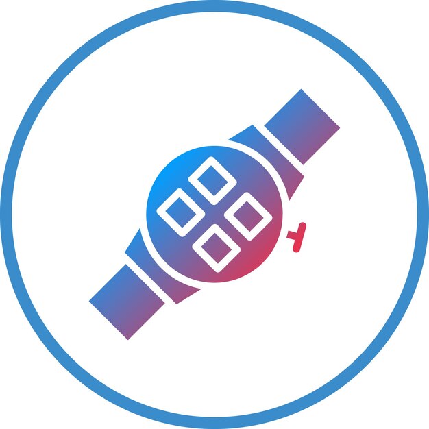 Diseño vectorial del estilo del icono del reloj inteligente