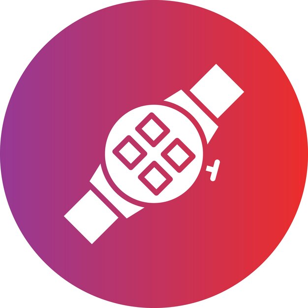 Diseño vectorial del estilo del icono del reloj inteligente
