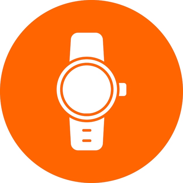Diseño vectorial del estilo del icono del reloj inteligente
