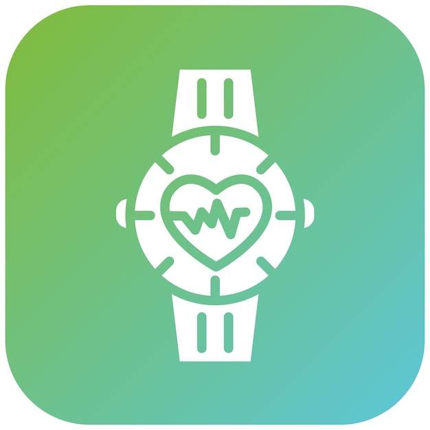 Vector diseño vectorial estilo del icono del reloj médico