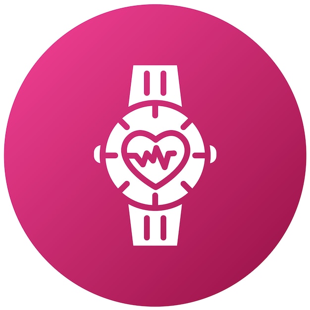 Diseño vectorial Estilo del icono del reloj médico
