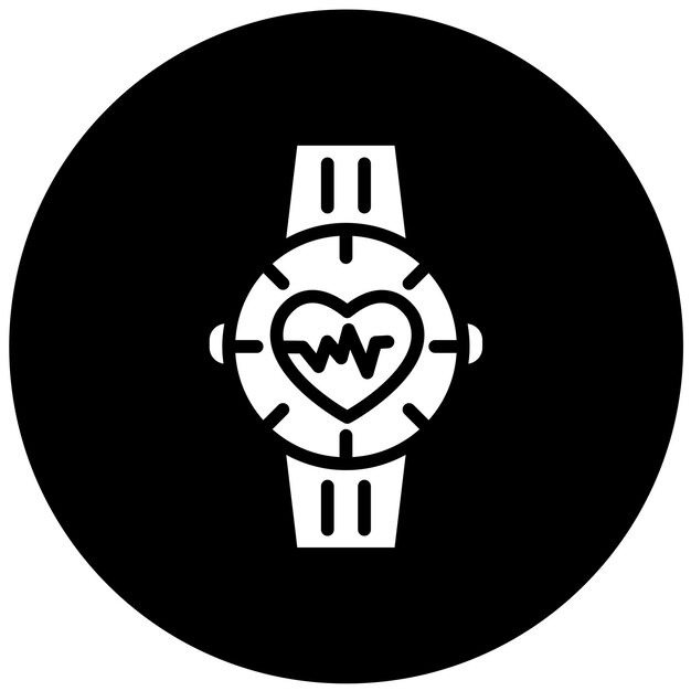 Diseño vectorial Estilo del icono del reloj médico