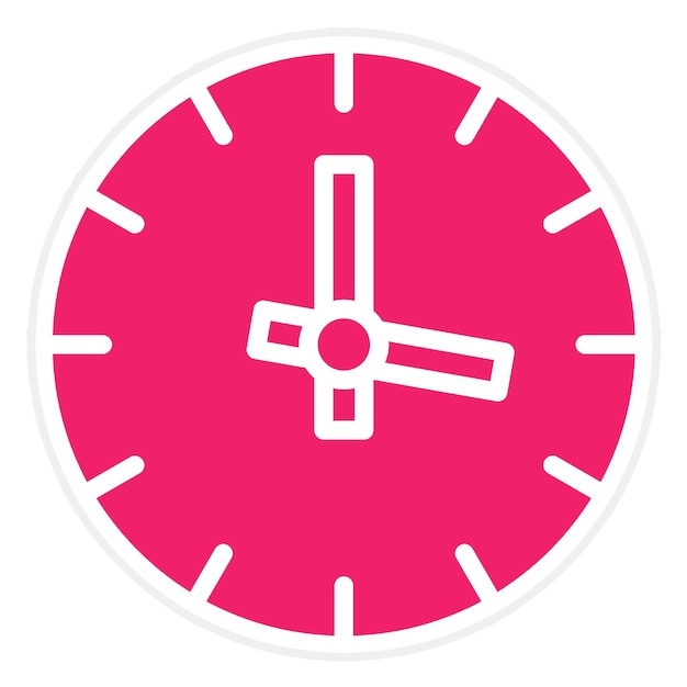 Diseño vectorial Estilo del icono del reloj