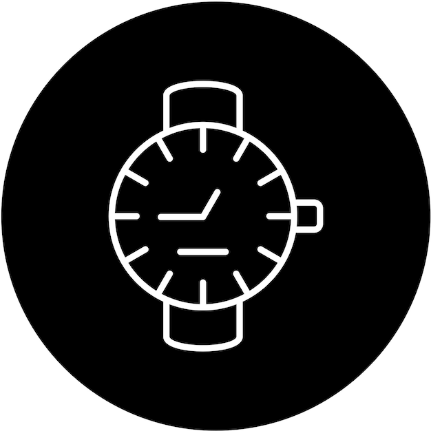 Diseño vectorial Estilo del icono del reloj