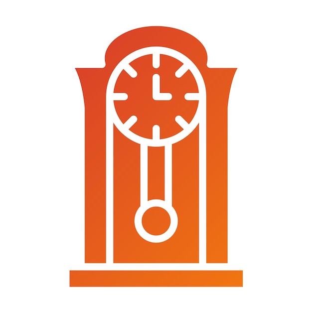 Diseño vectorial Estilo del icono del reloj