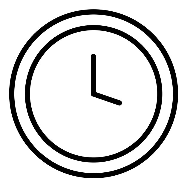 Diseño vectorial Estilo del icono del reloj