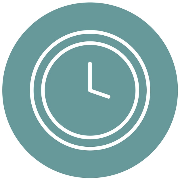 Diseño vectorial Estilo del icono del reloj