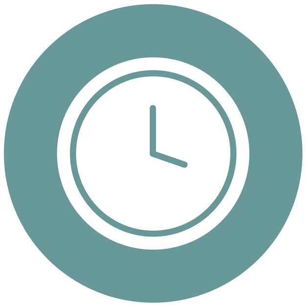 Diseño vectorial Estilo del icono del reloj