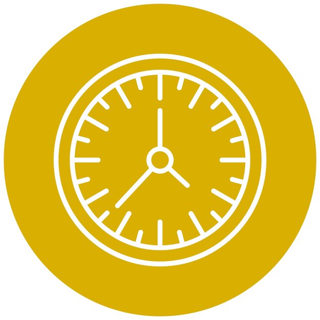 Diseño vectorial Estilo del icono del reloj