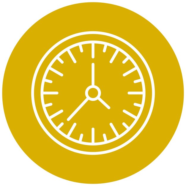 Diseño vectorial Estilo del icono del reloj