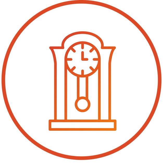 Diseño vectorial Estilo del icono del reloj