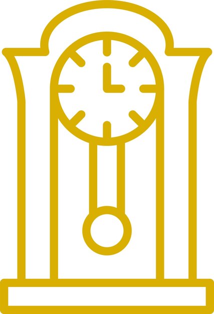 Diseño vectorial Estilo del icono del reloj