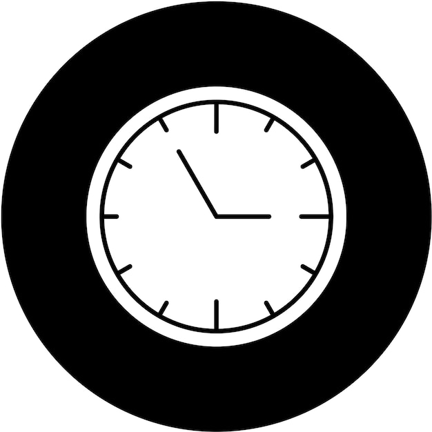 Diseño vectorial Estilo del icono del reloj