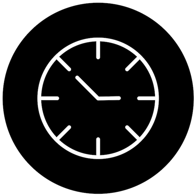 Diseño vectorial Estilo del icono del reloj