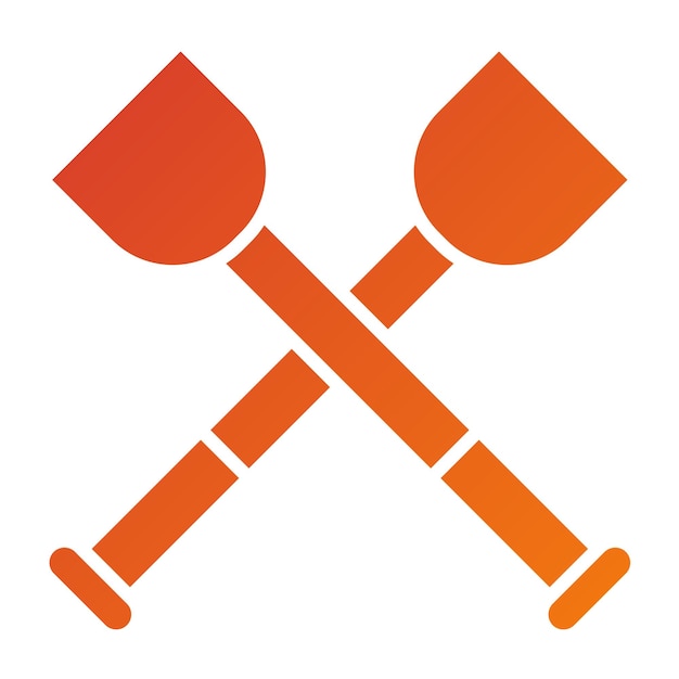 Diseño vectorial de estilo de icono de remo