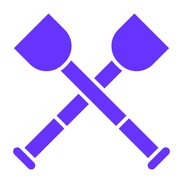 Diseño vectorial de estilo de icono de remo