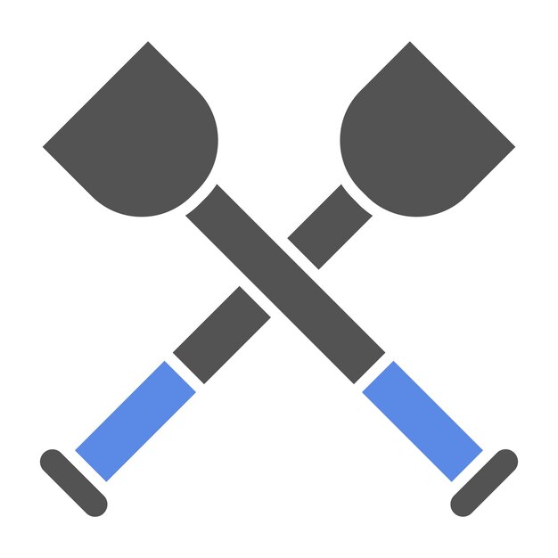 Diseño vectorial de estilo de icono de remo