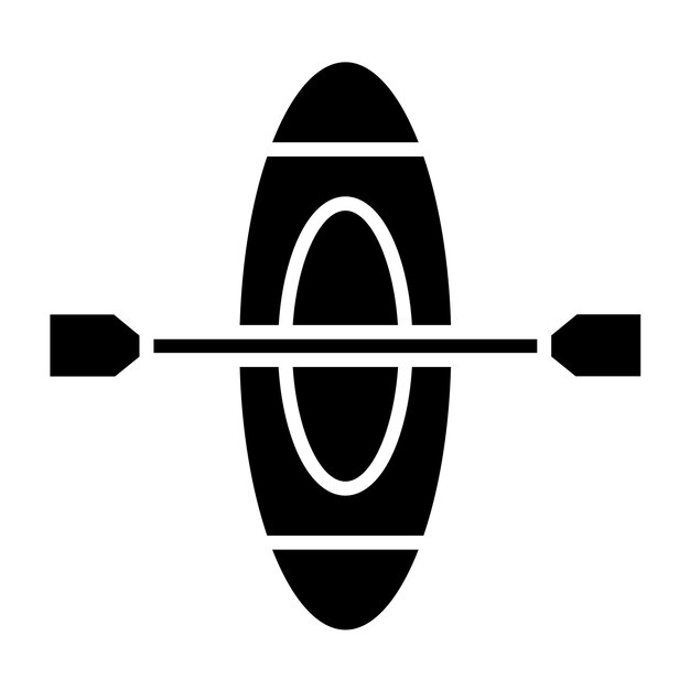 Diseño vectorial de estilo de icono de remo