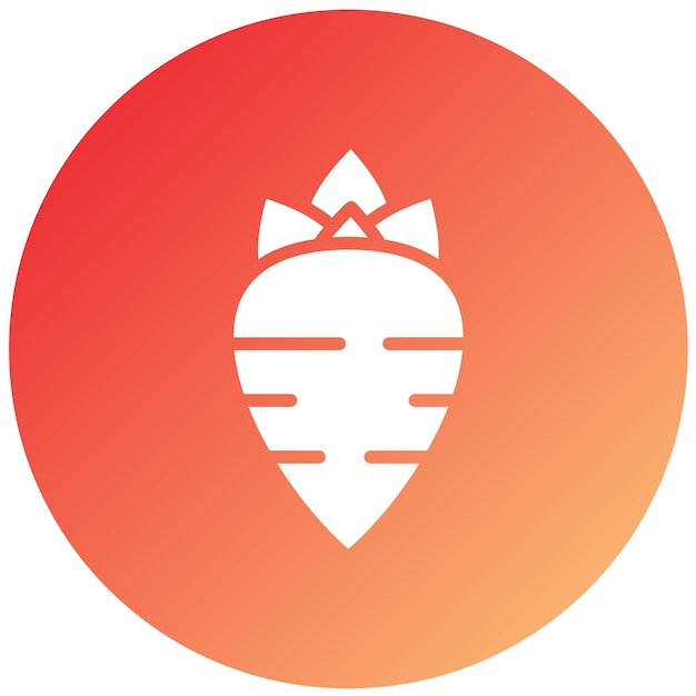 Diseño vectorial Estilo de icono de remolacha