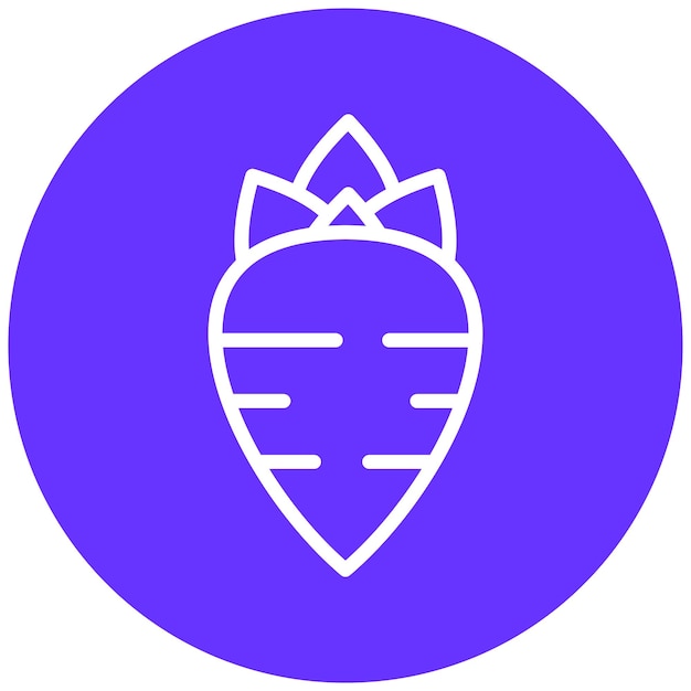 Diseño vectorial Estilo de icono de remolacha