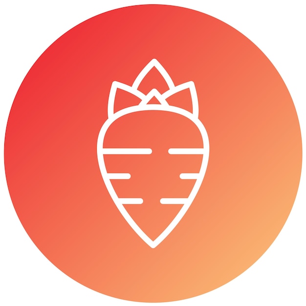 Diseño vectorial Estilo de icono de remolacha