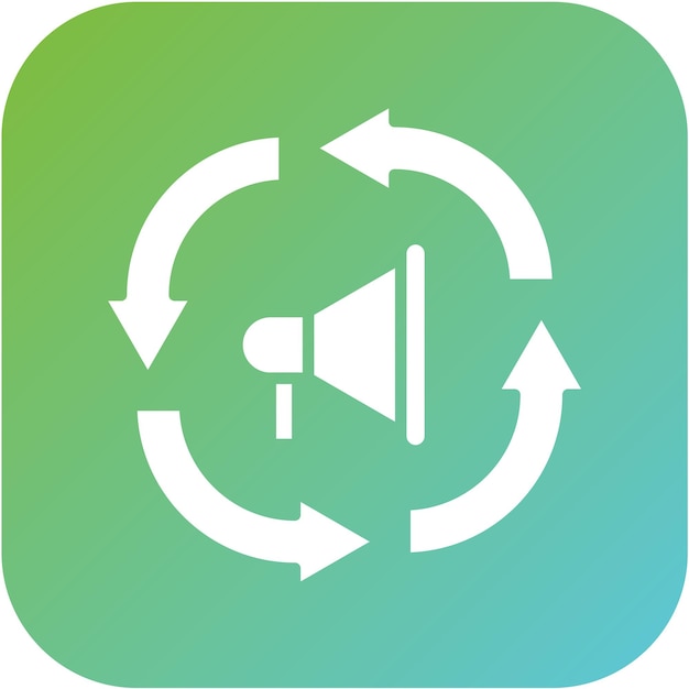 Diseño vectorial Estilo de icono de rendimiento de marketing