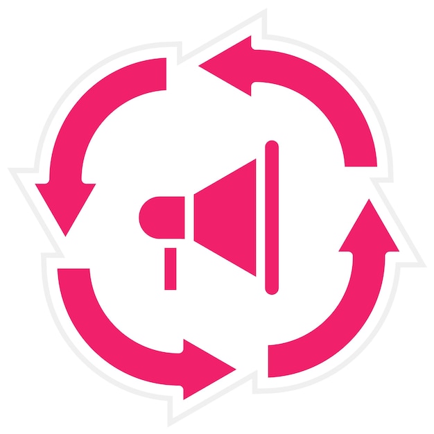 Diseño vectorial Estilo de icono de rendimiento de marketing