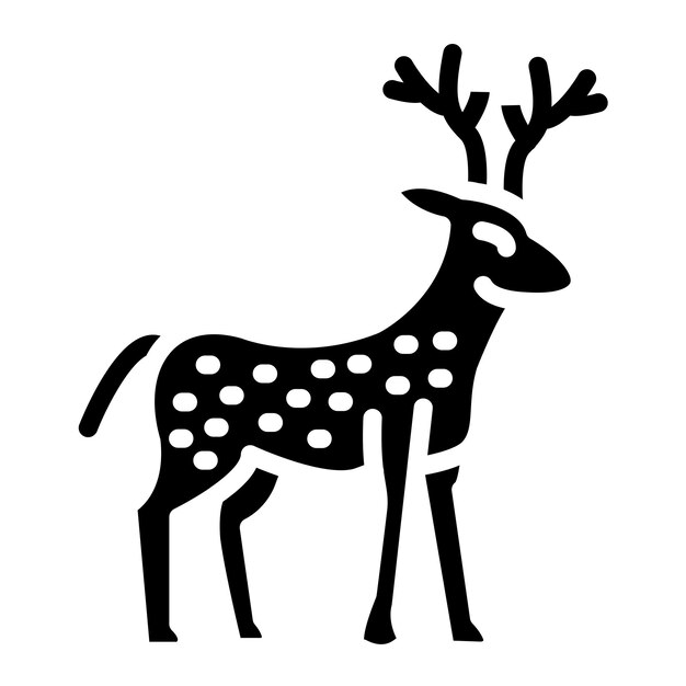 Diseño vectorial Estilo del icono del reno