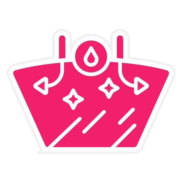 Diseño vectorial de estilo de icono repelente a la lluvia