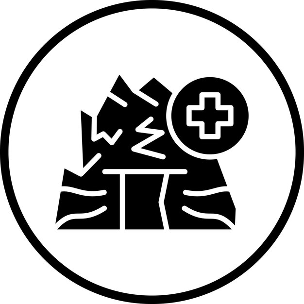 Diseño vectorial de estilo de icono de rescate en cueva
