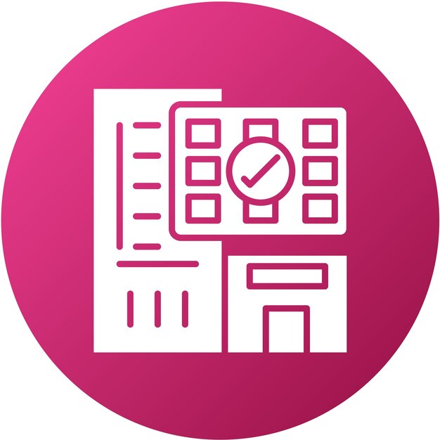 Diseño vectorial Estilo del icono de reserva de hoteles