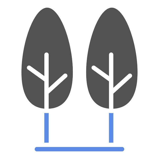 Diseño vectorial Estilo del icono de la reserva natural