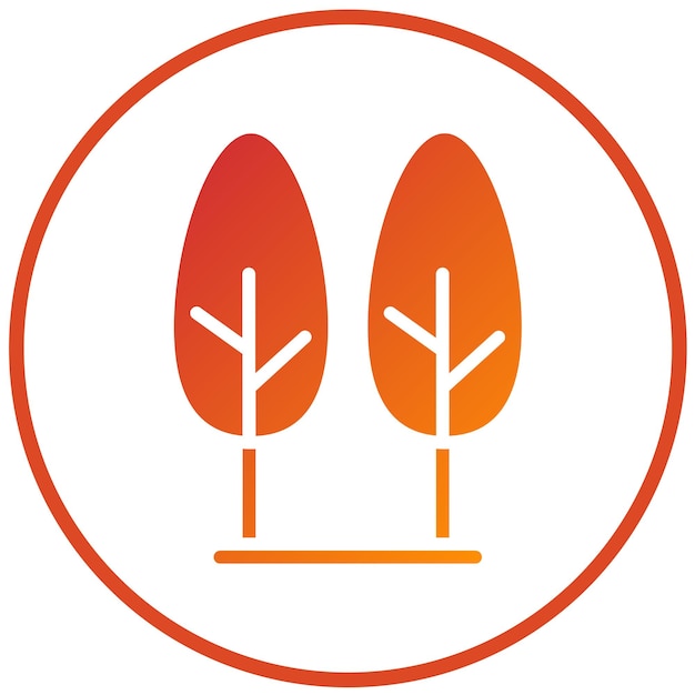 Diseño vectorial Estilo del icono de la reserva natural