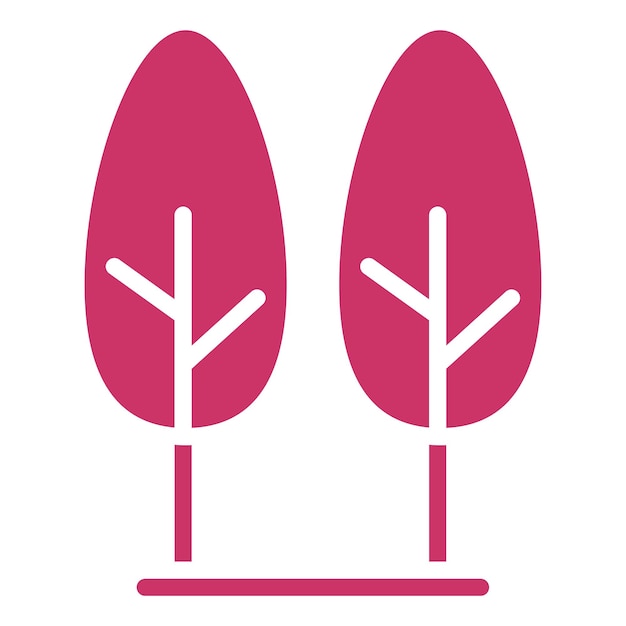 Diseño vectorial Estilo del icono de la reserva natural