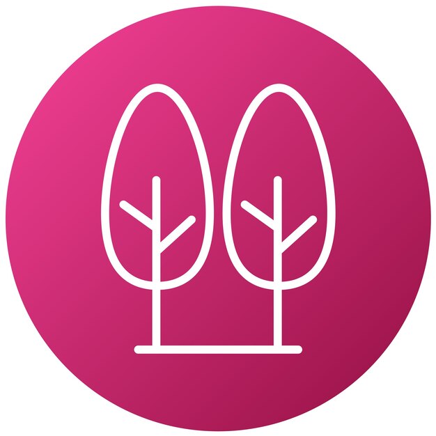 Diseño vectorial Estilo del icono de la reserva natural