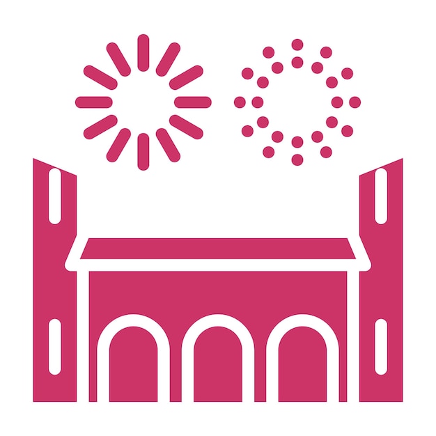Diseño vectorial estilo de icono de resplandor jubilante