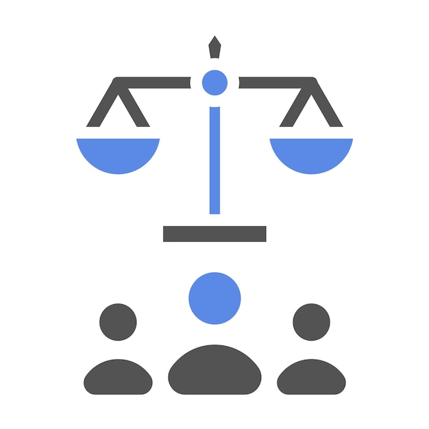 Diseño vectorial Estilo del icono de responsabilidad ética