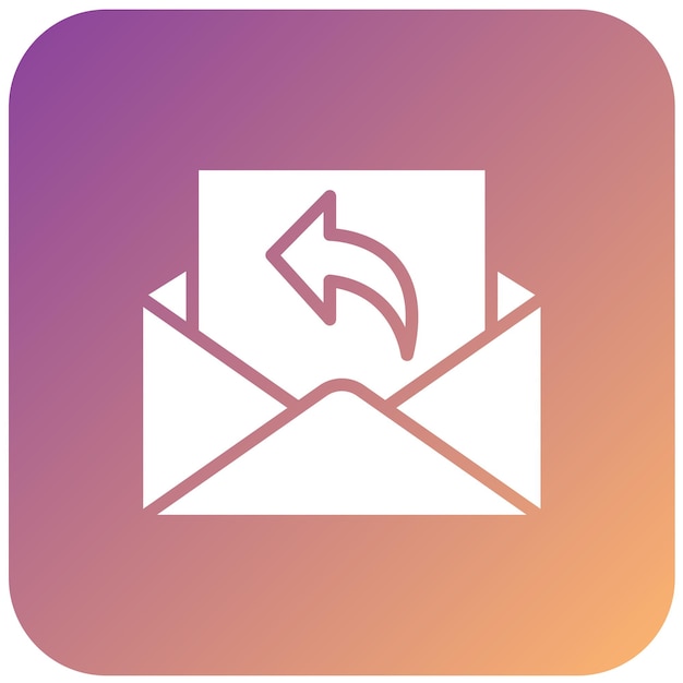 Diseño vectorial Estilo del icono de respuesta