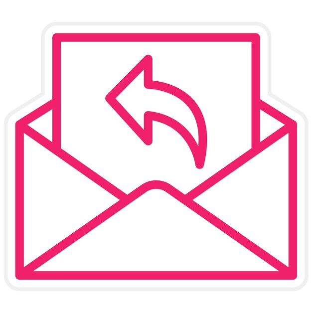 Diseño vectorial Estilo del icono de respuesta
