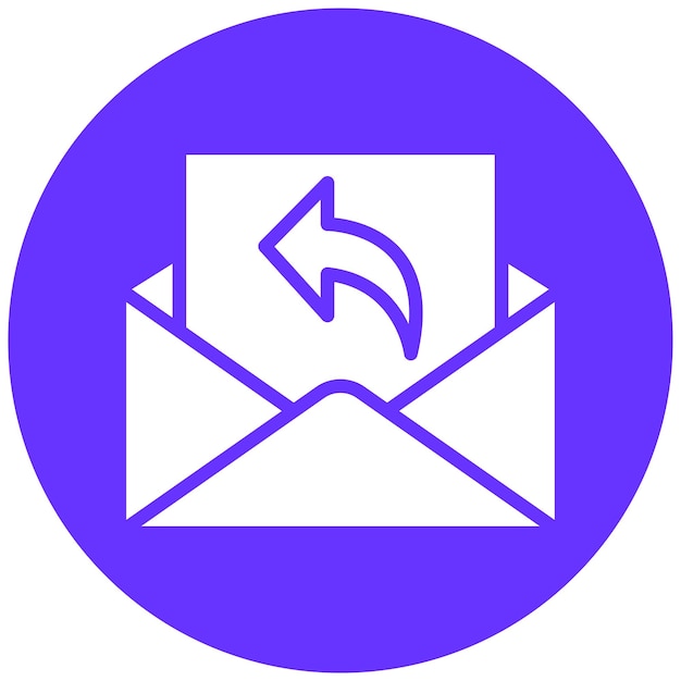 Diseño vectorial Estilo del icono de respuesta